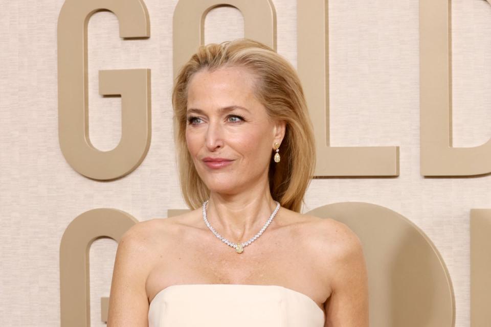 Gillian Anderson pictured at the Golden Globes in January (Getty Images)