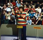 Bereits 1972 hatte er seine eigene Personality-Show: Mit "Hätten Sie heut' Zeit für mich?" feiert Michael Schanze seinen ersten Erfolg als Moderator. Fünf Jahre später kam dann der "Plopp" (Bild) - das war das Markenzeichen von Michael Schanze beim Kindershowklassiker "1, 2 oder 3". (Bild: ZDF)