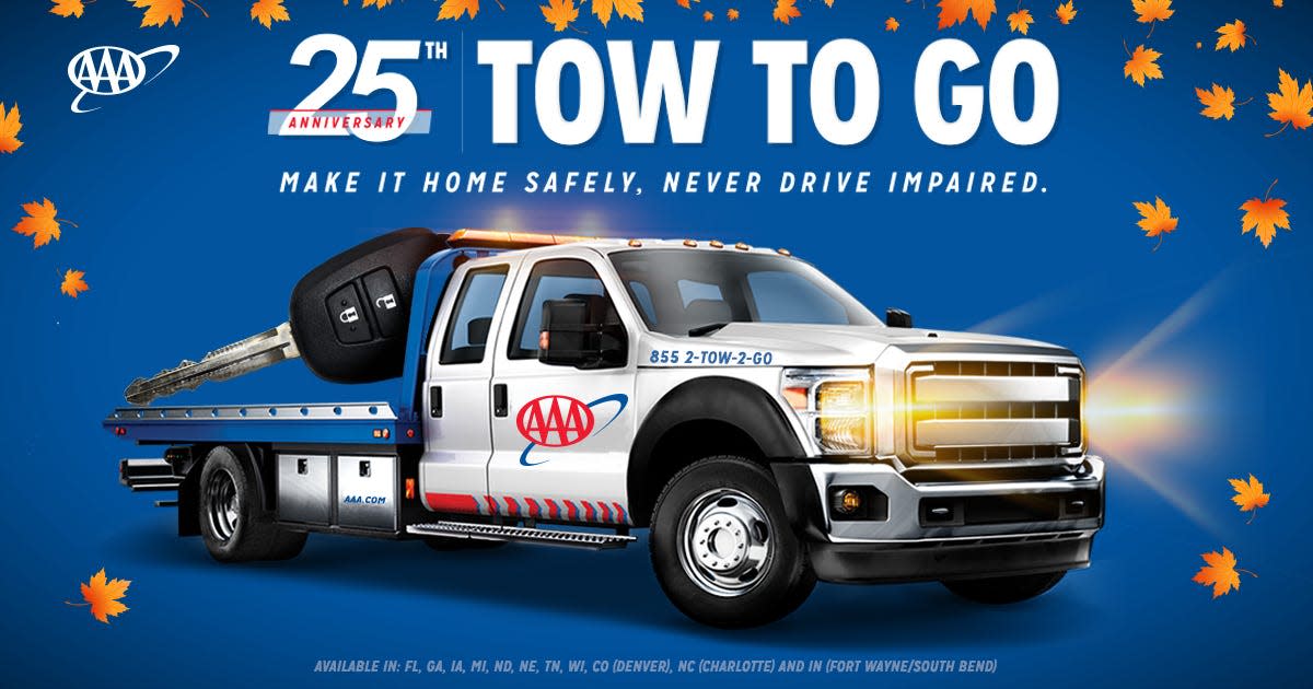 American Automobile Associations starts their 'Tow to Go' Campaign.