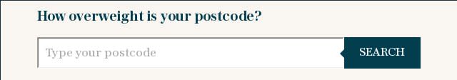 Postcode search: How fat is your area?