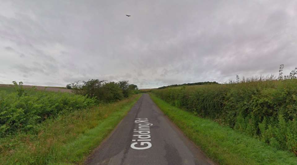 <em>The shocking incident took place in Gidding Road in Sawtry (Google)</em>