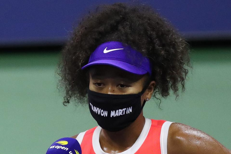 Naomi Osaka brought seven masks to the U.S. Open, each with the name of a victim of racial injustice.