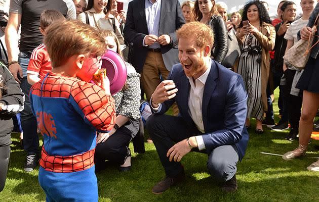 Unlike his brother, Harry is said to be a complete natural around kids. Photo: Getty