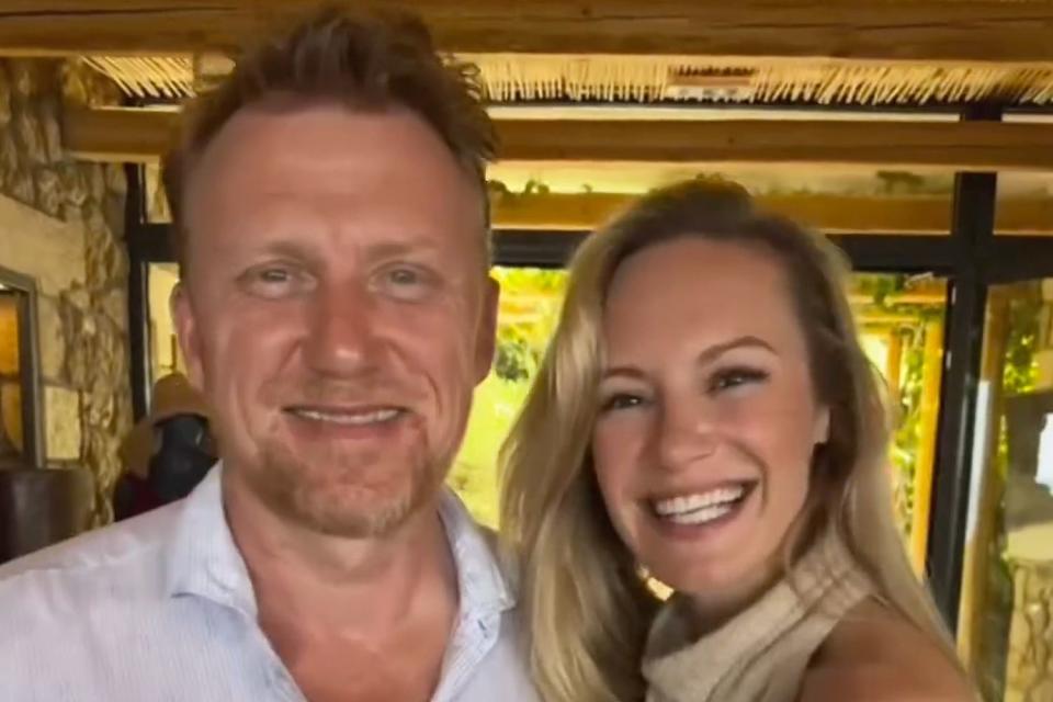 <p>Kevin McKidd/Instagram</p> Kevin McKidd and Danielle Savre in Greece 