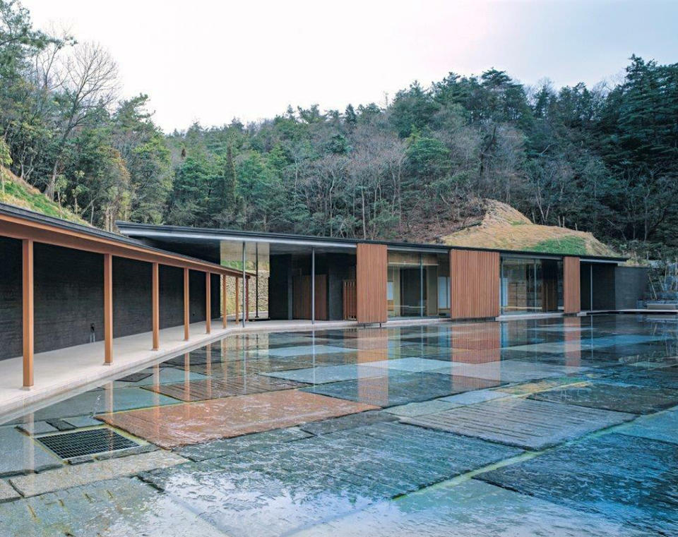 This undated photo released by The Pritzker Architecture Prize, shows Ceramic Park Mino in Tajimi, Gifu, western Japan, which was designed by architect Arata Isozaki. Isozaki, credited with bringing together the East and West in his innovative designs, has been awarded this year’s Pritzker Architecture Prize, known internationally as the highest honor in the field. The 2019 prize was announced Tuesday, March 5, 2019. (Hisao Suzuki/The Pritzker Architecture Prize via AP)