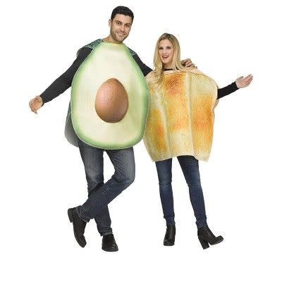 15)  Avocado & Toast Adult Couple's Costume