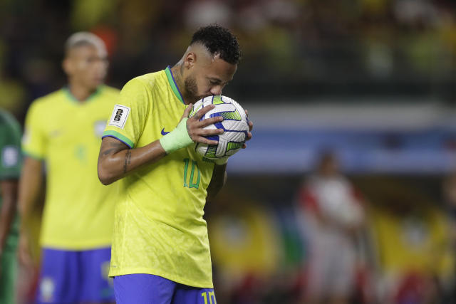 How many World Cup goals has Neymar scored for Brazil? How many goals does  he need to beat Pele's record? - Eurosport