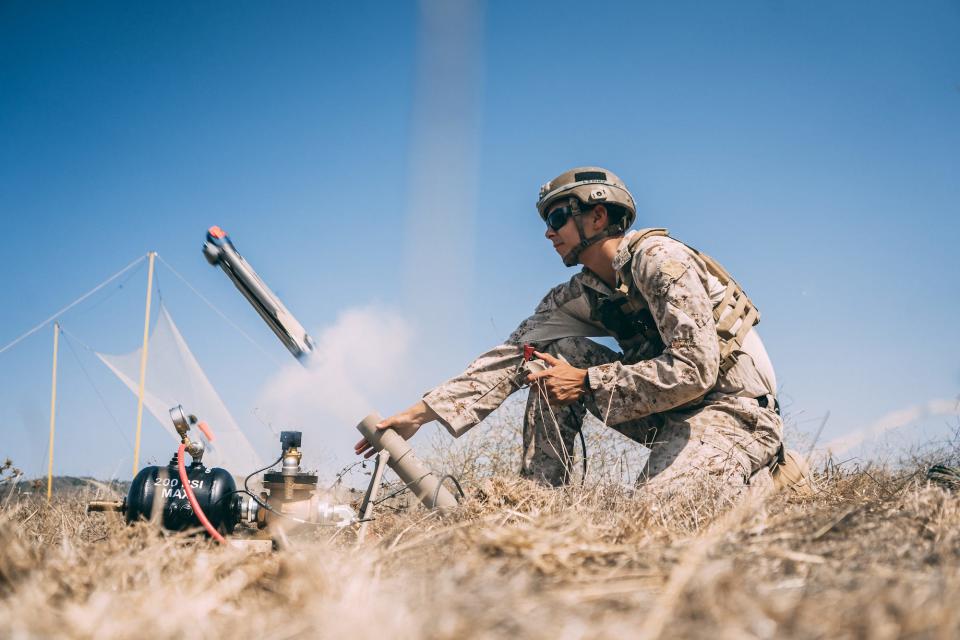 Marine launches Switchblade drone