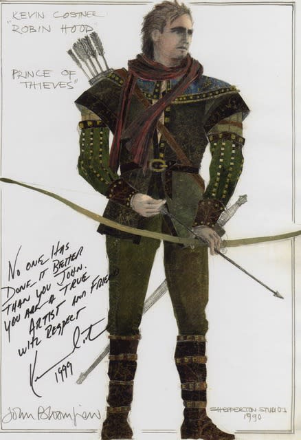 Ann and John’s drawing for Robin Hood’s costume in Prince Of Thieves (Collect/PA Real Life)