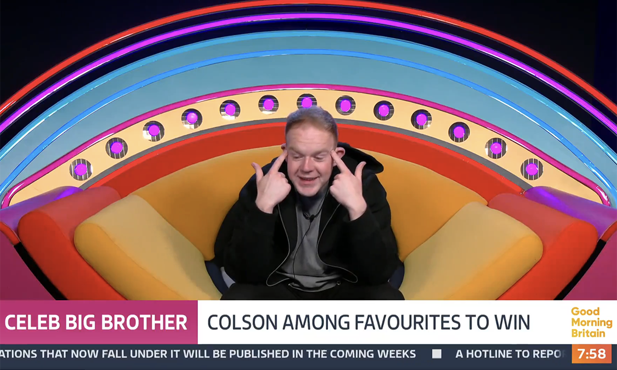 Colson Smith got emotional on Celebrity Big Brother. (ITV screengrab)