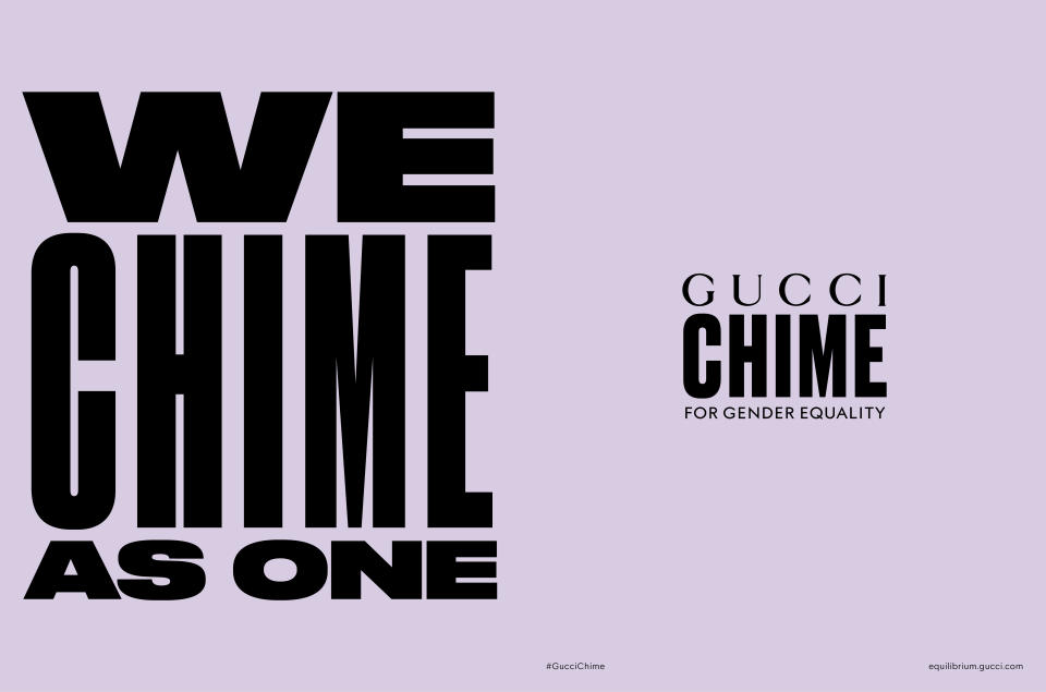 The new Gucci Chime graphics.