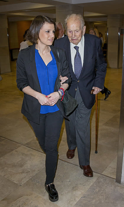 La joven junto a su padre, Jorge Zorreguieta. Hello!