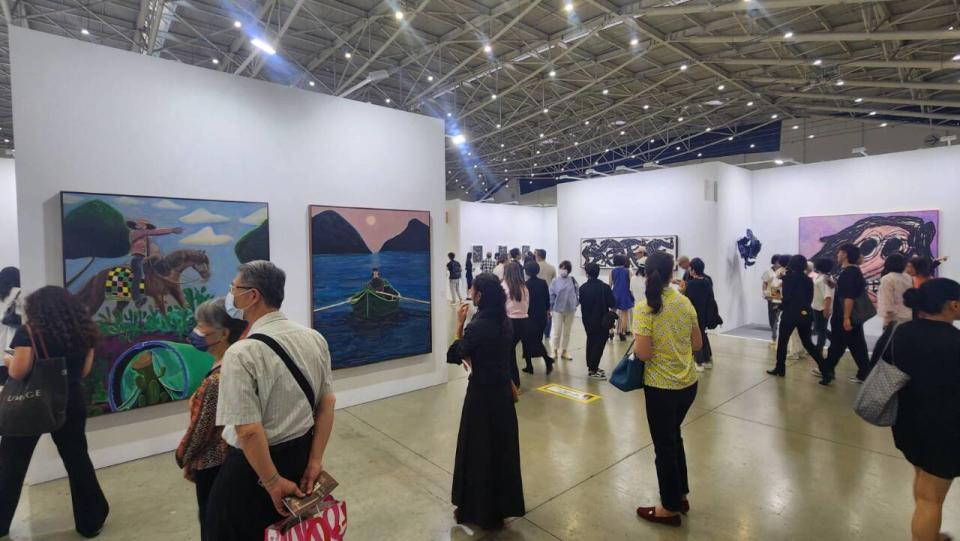 2024台北當代藝術博覽會10日起至12日於台北南港展覽館登場。(江昭倫 攝)