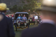 <p>Pebble Beach is a family affair for the world's elite collectors, making Dawn Patrol something of a bonding experience. Here's another one you probably haven't ever seen, motoring along the lawn: a 1905 Pope Toledo Type IV Roi des Belges Tonneau.</p>