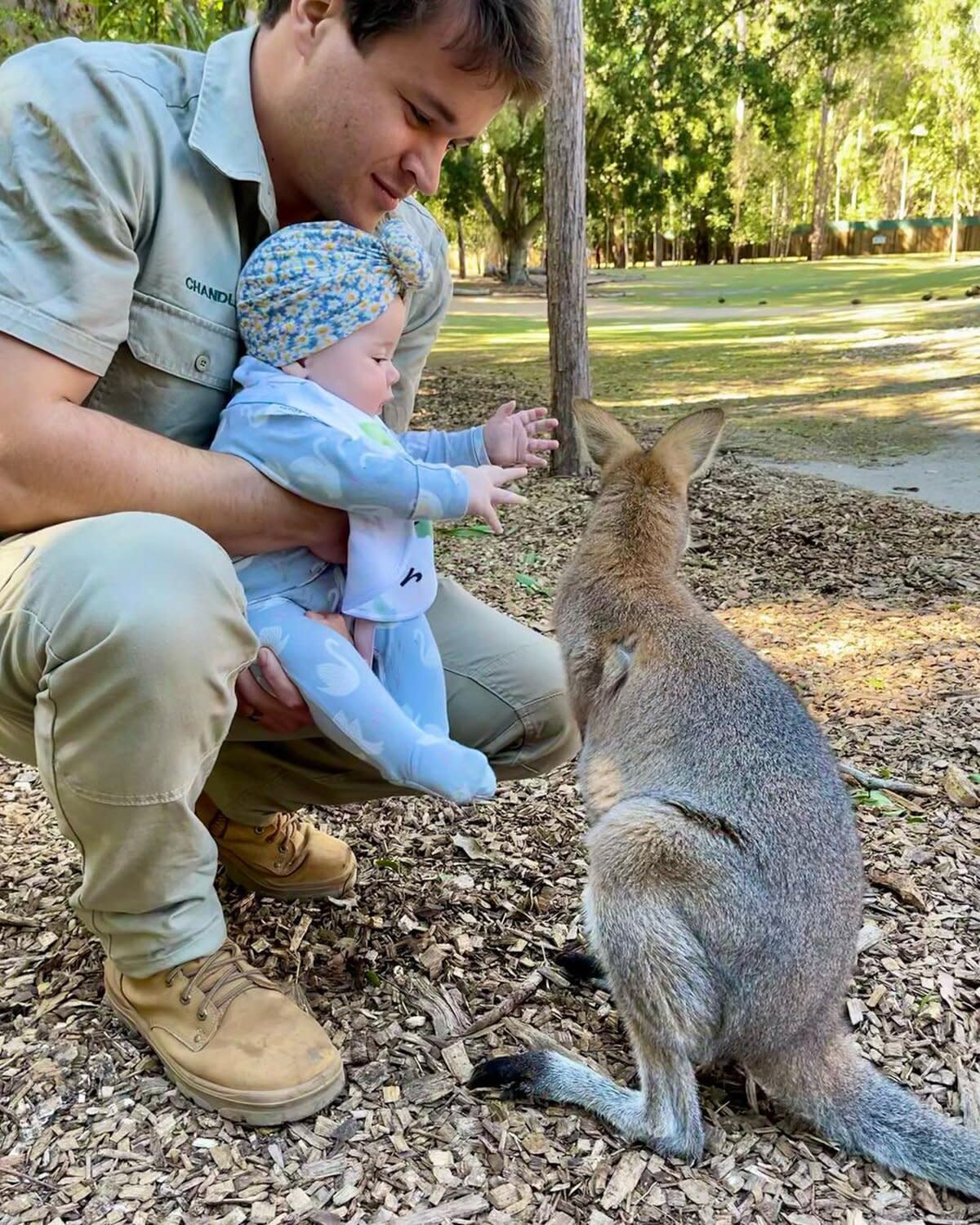 Grace Warrior meets a wallaby