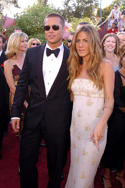 Jennifer Aniston and Brad Pitt