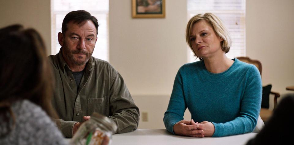 MARTHA PLIMPTON and JASON ISAACS in MASS (2021), directed by FRAN KRANZ. Credit: 7 Eccles Street / Album