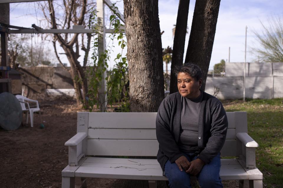 Blanca Abarca poses for a portrait in her backyard on Feb. 27, 2020, in Phoenix.