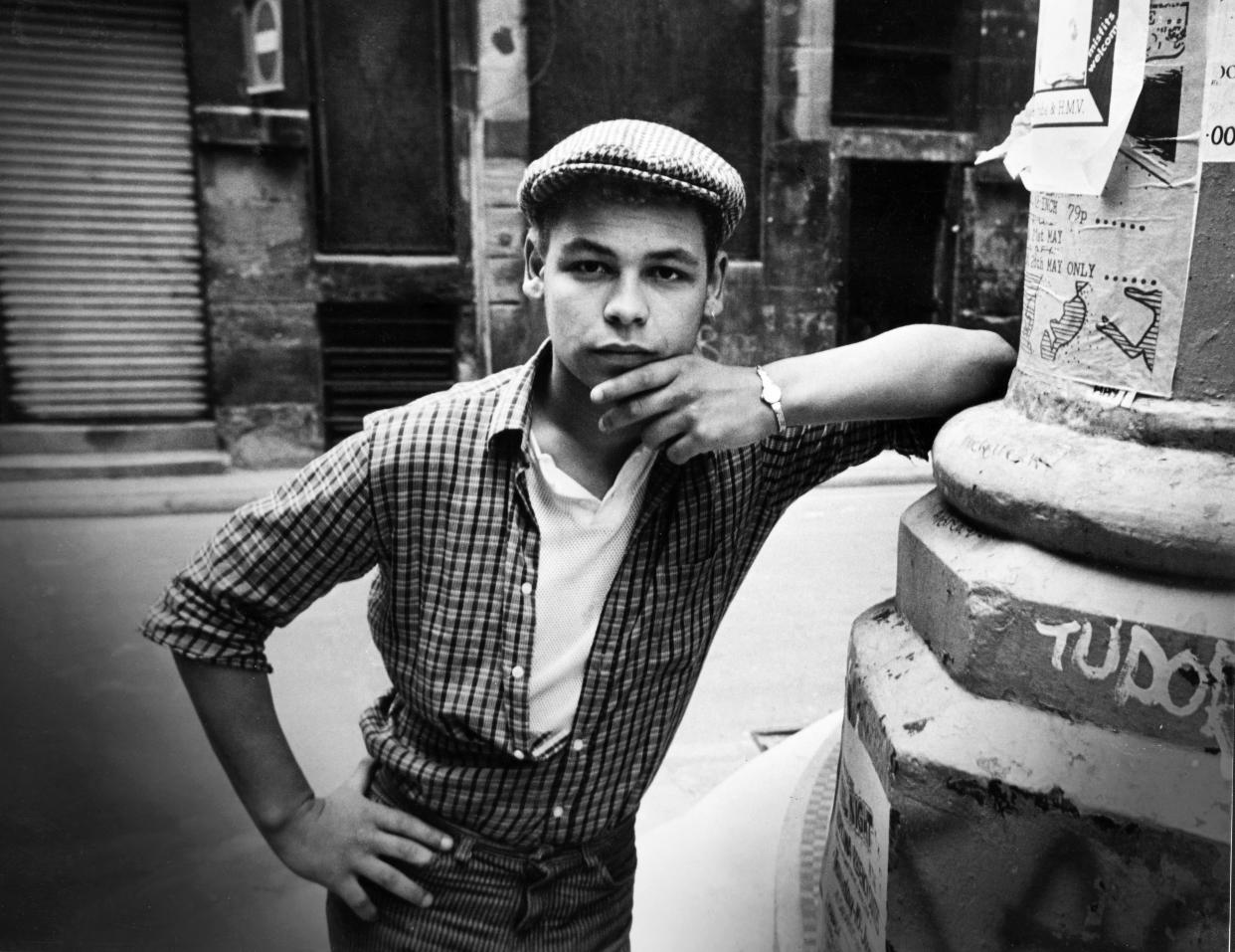 Liverpudlian television actor and comedian Craig Charles poses in his native city of Liverpool. 14th March 1985. (Photo by Stephen Shakeshaft/Liverpool Echo/MirrorpixGetty Images)