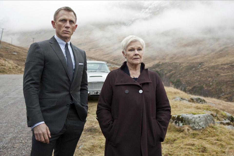 Dench, who played M in the James Bond franchise, refuses to quit acting despite her condition (Allstar/SONY PICTURES)