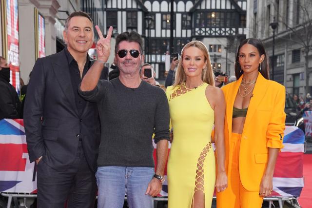 File photo dated 20/1/2020 of (left to right) judges David Walliams, Simon Cowell, Amanda Holden and Alesha Dixon arrive for Britain&#39;s Got Talent auditions held at The London Palladium, Soho in London. Walliams has apologised for making 