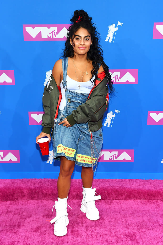 <p>Jessie Reyez attends the 2018 MTV Video Music Awards at Radio City Music Hall on August 20, 2018 in New York City. (Photo: Nicholas Hunt/Getty Images for MTV) </p>