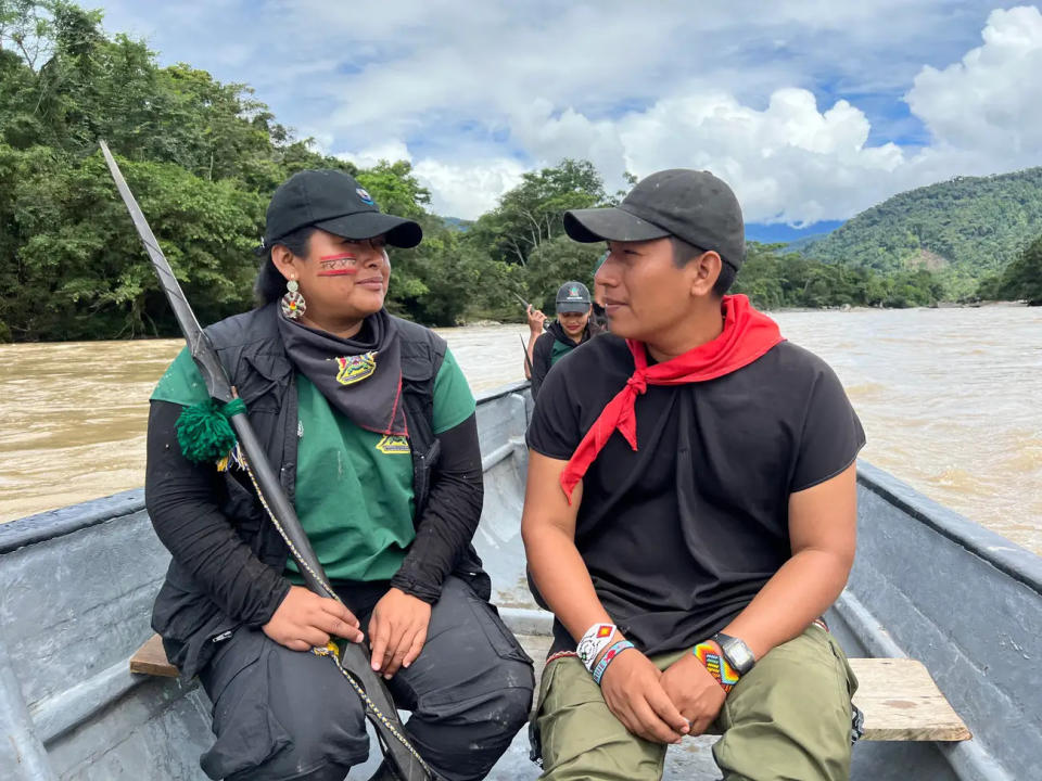 Lucitante und Alexandra Narvaez von „La Guardia“. - Copyright: Goldman Environmental Prize