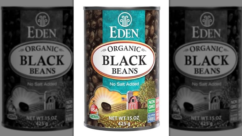 can of Eden Black Beans