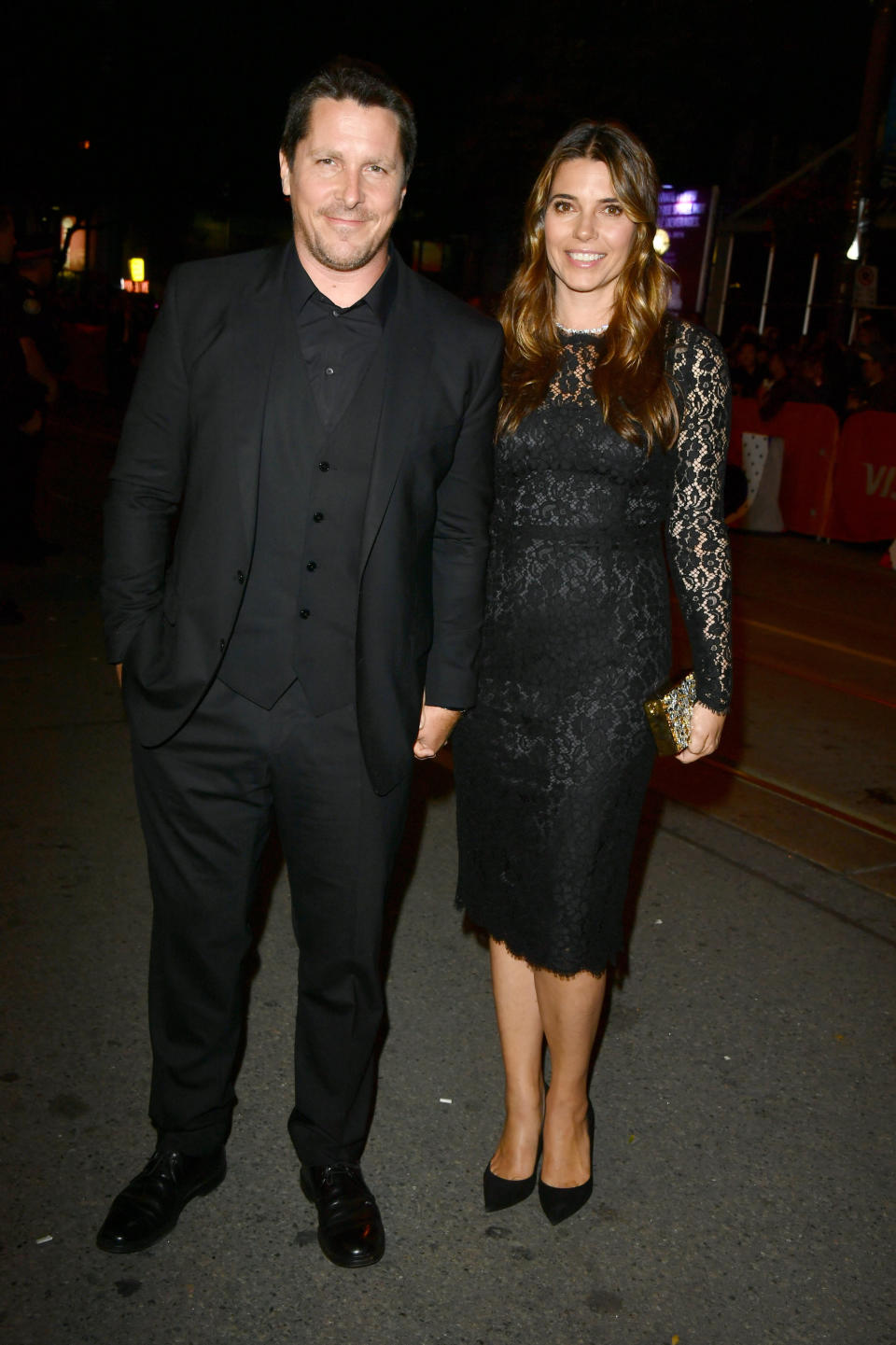 Bale and his wife&nbsp;Sibi Blazic at the "Hostiles" premiere at TIFF on Sept. 11, in Toronto, Canada.&nbsp; (Photo: George Pimentel via Getty Images)