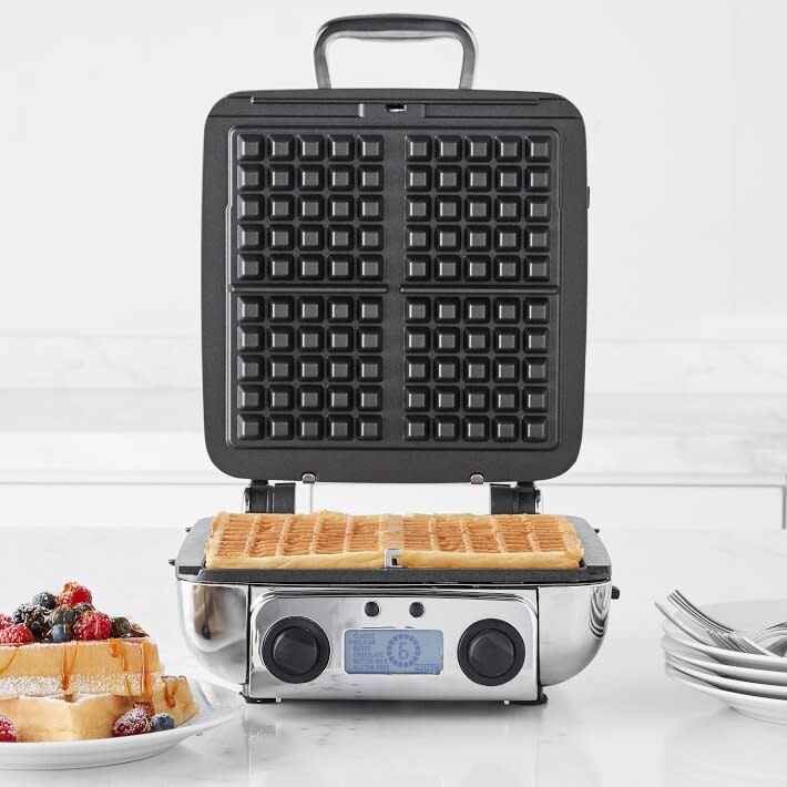 all-clad 4 square digital waffle maker