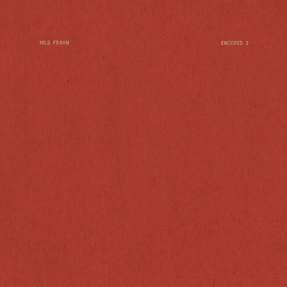 Nils Frahm Encores 3 EP cover artwork