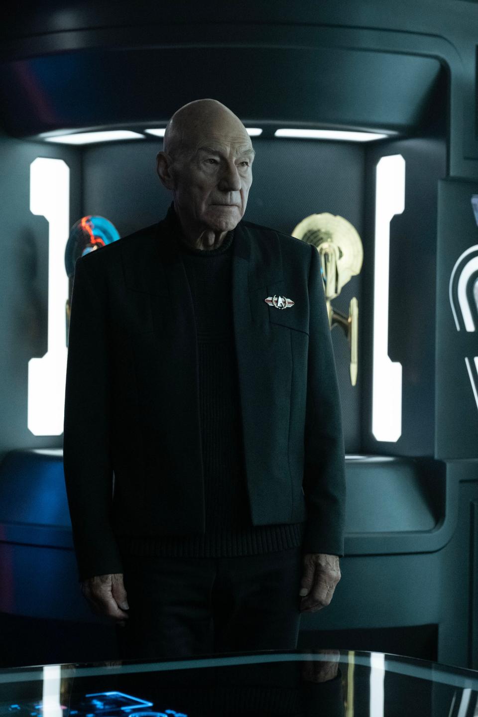 Picard (Patrick Stewart) was surprised by the news of a son in "Star Trek: Picard."