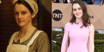 <p>This member of the help on <em><a href="https://www.goodhousekeeping.com/life/entertainment/g3339/downton-abbey-cast-not-in-costume/" rel="nofollow noopener" target="_blank" data-ylk="slk:Downton Abbey;elm:context_link;itc:0;sec:content-canvas" class="link ">Downton Abbey</a></em> looks pretty plain on the show, but when actress Sophie McShera walks the red carpet, she is totally glam.</p>