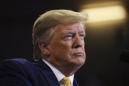 U.S. President Donald Trump holds a campaign rally in Lake Charles