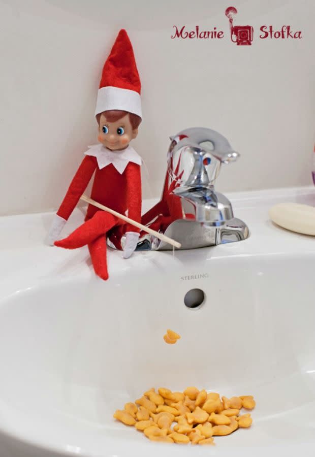 Elf on the Shelf Gone Fishing