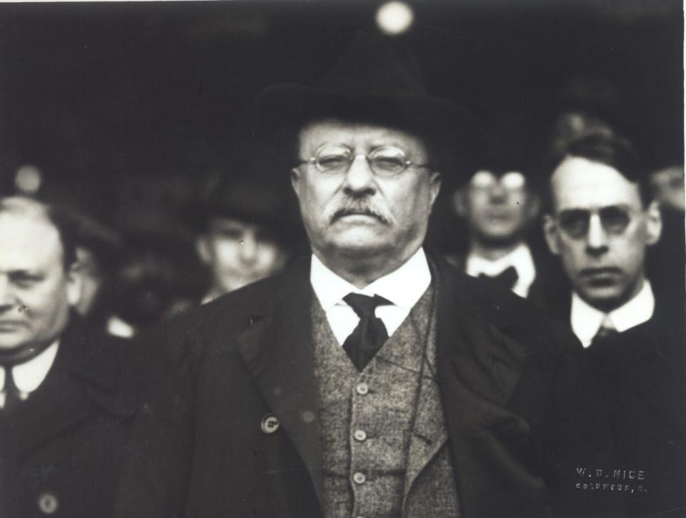 Theodore Roosevelt as photographed by Walter Nice in Columbus.