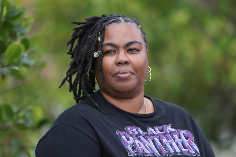 Nikkiti White, of Fort Pierce, lost her daughter Nikkitia Bryant, 29, in a mass shooting during a Martin Luther King Jr. Day celebration event on Jan. 16, 2023, at Ilous Ellis Park in Fort Pierce. White has custody of her granddaughter Ni’Dazia William. Ni’Dazia was with her mom during the gunfire that also wounded seven others.