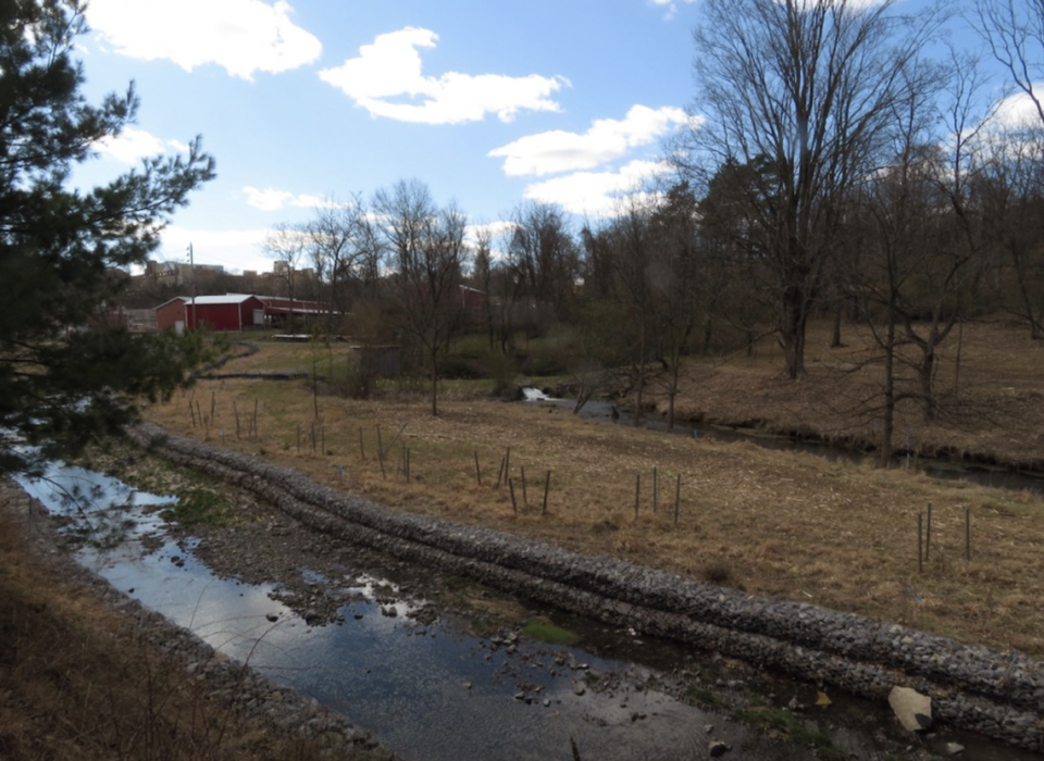 The Thompson Spring (center) is credited in part for attracting the Centre Furnace to what is now the broader State College area.