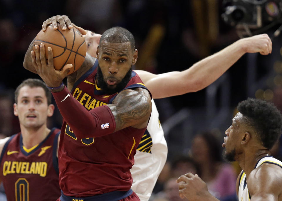 LeBron James is carrying the Cavs, but it isn’t paying off. (AP)