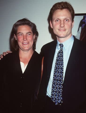 <p>Robin Platzer/Twin Images/Online USA, Inc.</p> Tony Goldwyn and Jane Musky at the premiere of 'A Walk on the Moon' in 1999