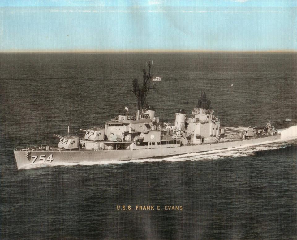 Two New Hampshire natives were lost at sea in a tragic accident when the USS Frank E. Evans was cut in half by an Australian aircraft carrier during naval exercises in the South China Sea in 1969.