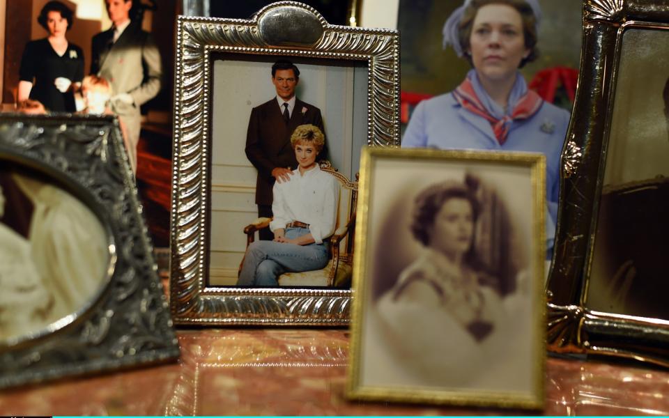 Props displayed as part of The Crown auction at Bonhams in London