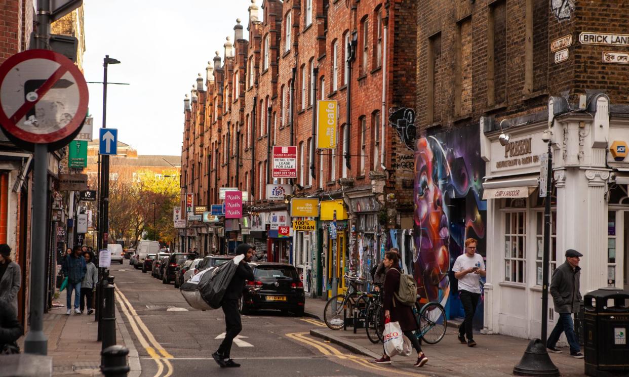 <span>Brick Lane in The Spy.</span><span>Photograph: Antonio Olmos/The Observer</span>