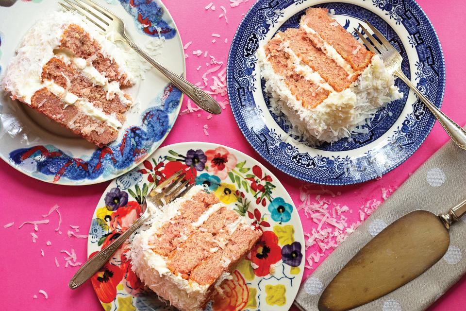 Strawberry Coconut Cake