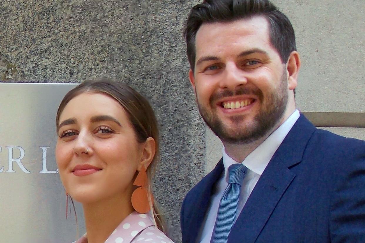 Upskirting victim and campaigner Gina Martin, 26, and lawyer Ryan Whelan have campaigned for upskirting to become a criminal offence: PA