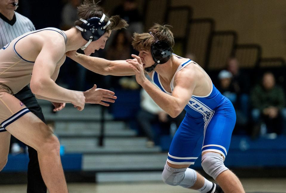 Quakertown's Collin Gaj (right) became the Panthers' first non-senior to win a PIAA title last season.