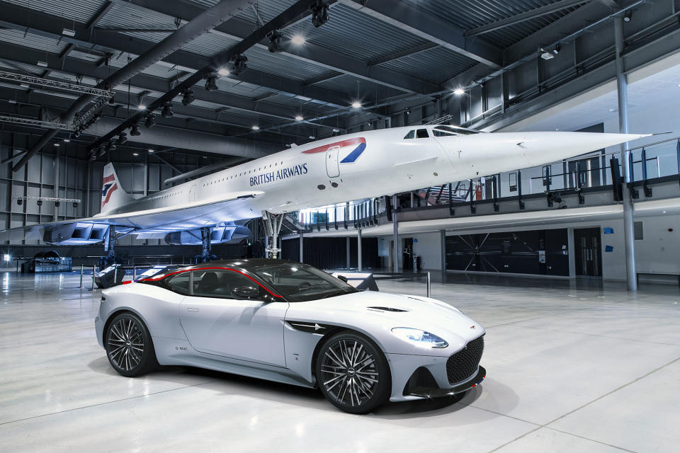 DBS Superleggera Concorde 大量導入英國航空旗下協和號客機的相關元素。