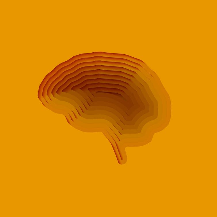 Design concept of layers in the brain.