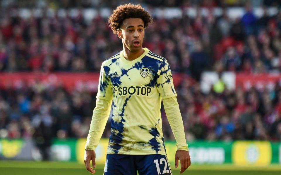 Leeds United's Tyler Adams stands on the pitch during their English Premier League soccer match against Nottingham Forest at City Ground stadium in Nottingham, England, on Feb. 5, 2023. - AP Photo/Rui Vieira