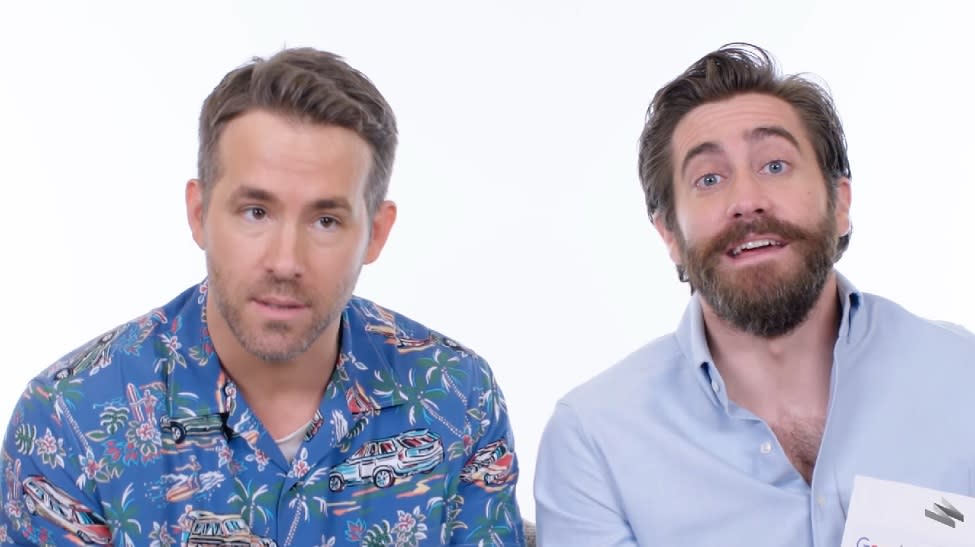 Ryan Reynolds and Jake Gyllenhaal answered the most-Googled questions about themselves